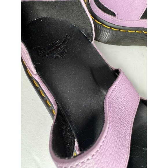 Doc Dr. Martens Clarissa II Platform Strap Sandals Lilac Leather EU 37 US 6 NEW - Picture 8 of 8